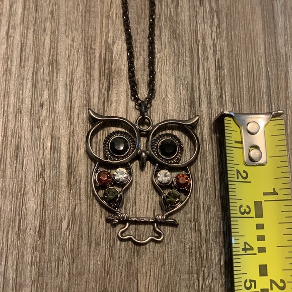 Owl pendant necklace-2 available - Picture 2 of 5